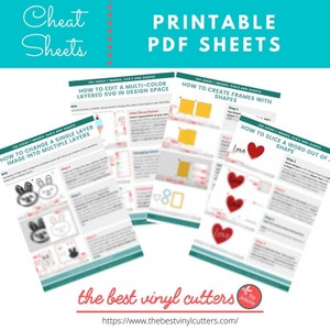 Printable Cheat Sheets for Cricut Blades and Tips Beginners Guide