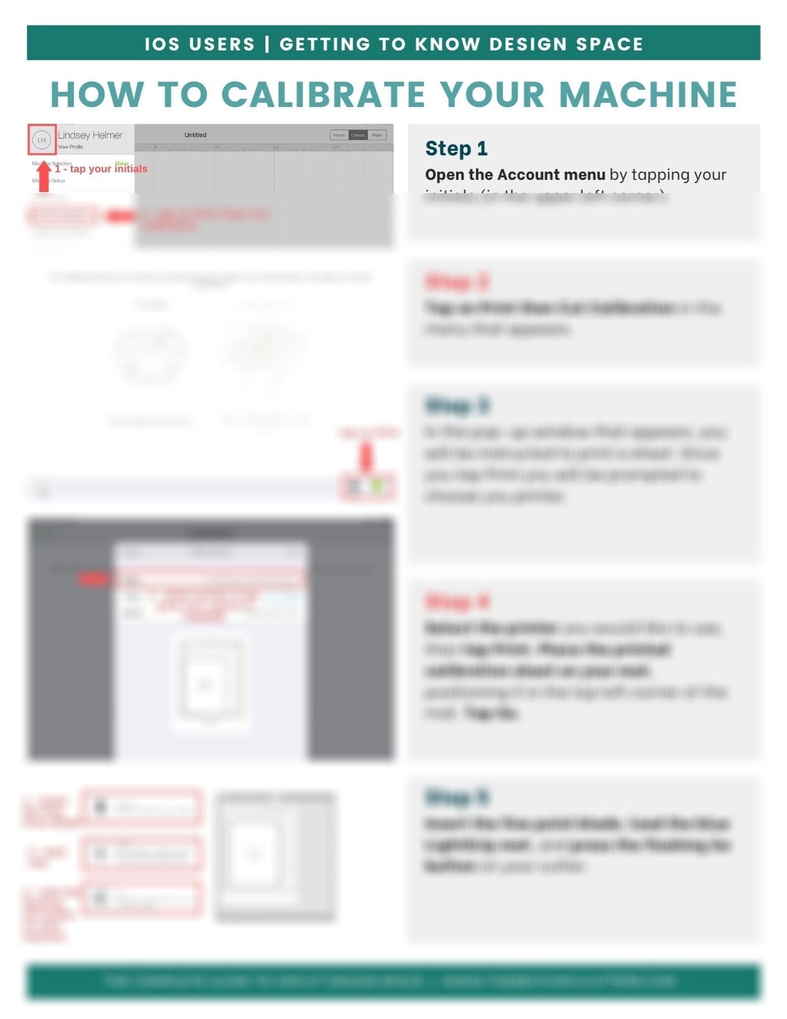 How to Calibrate Your Cricut StepbyStep Tutorial Sheet for Etsy