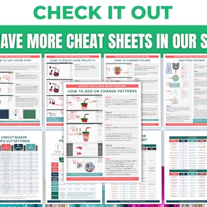 Cricut Design Space Beginners Cheat Sheet Bundle: How to Use Images, SVGS, Shapes on CDS - Tutorial for Maker, Explore or Joy Machines image 9