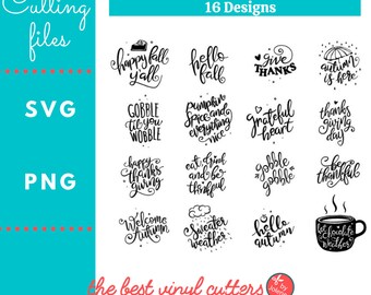 Fall SVG Cut File Bundle Deal, Thanksgiving svg Bundle, Fall svg, Autumn svg, svg Cut File for Cricut & Silhouette, Png