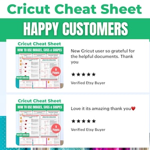 Cricut Design Space Beginners Cheat Sheet Bundle: How to Use Images, SVGS, Shapes on CDS - Tutorial for Maker, Explore or Joy Machines image 7