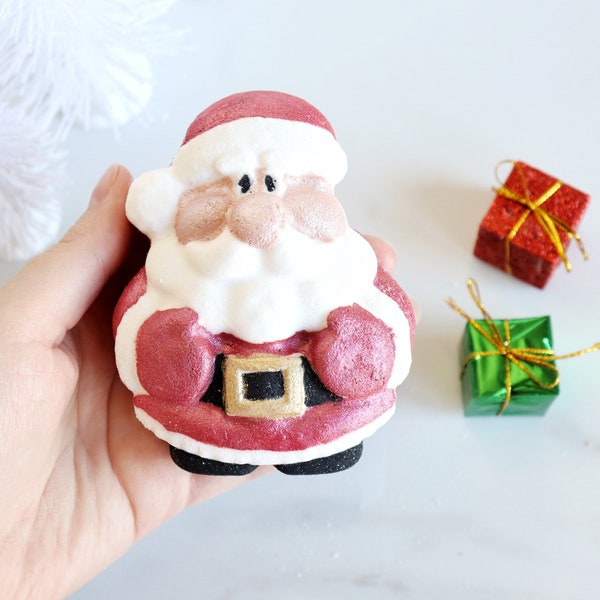 Chubby Santa Bath Bomb, Christmas Bath Bomb, Bath Bomb, Stocking Stuffer Bath Bomb, Winter Bath Bombs, Holiday Bath Bomb, Gift For Kids