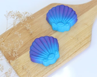 Seashell Bath Bomb, Blue Bath Bomb, Summer Bath Bomb, Ocean Bath Bomb, Shell Bath Bomb, Purple Bath Bomb, Colorful Bath Bomb, Bath Fizzy