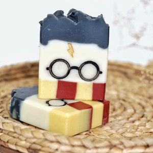 You’re a Wizard Soap, Wizard Boy Soap, Cold Process Soap, Handmade Soap, Palm Free Soap, Coconut Milk Soap, The Boy That Lived Soap