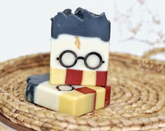 You’re a Wizard Soap, Wizard Boy Soap, Cold Process Soap, Handmade Soap, Palm Free Soap, Coconut Milk Soap, The Boy That Lived Soap