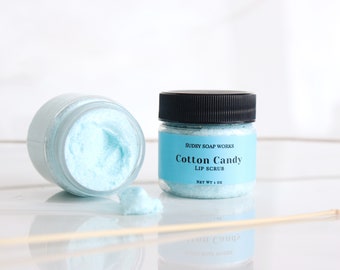Cotton Candy Lip Scrub: Exfoliating Sugar Scrub with Avocado Butter