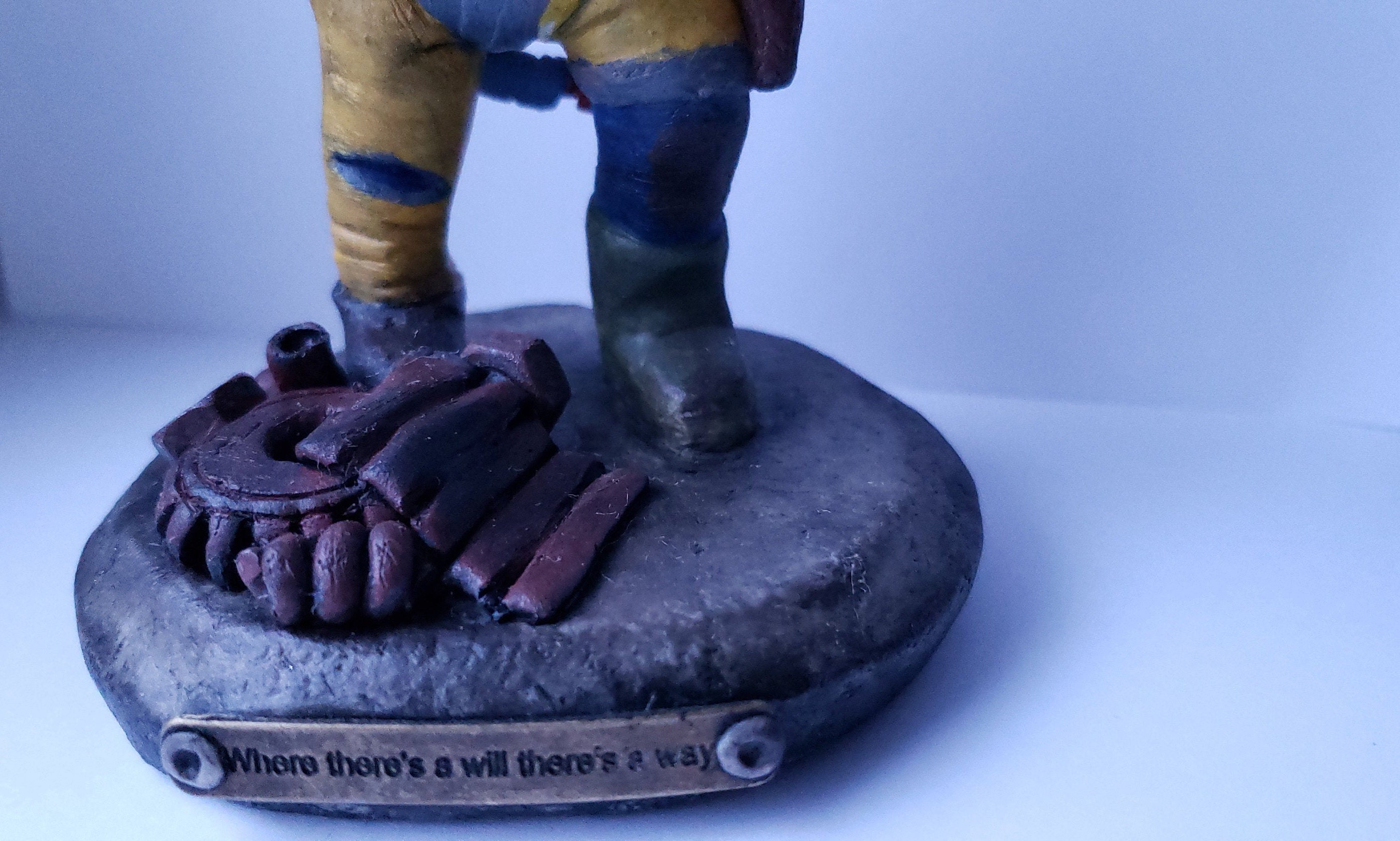 Collectible statuette. Rust. Collectible figure. Raider. | Etsy