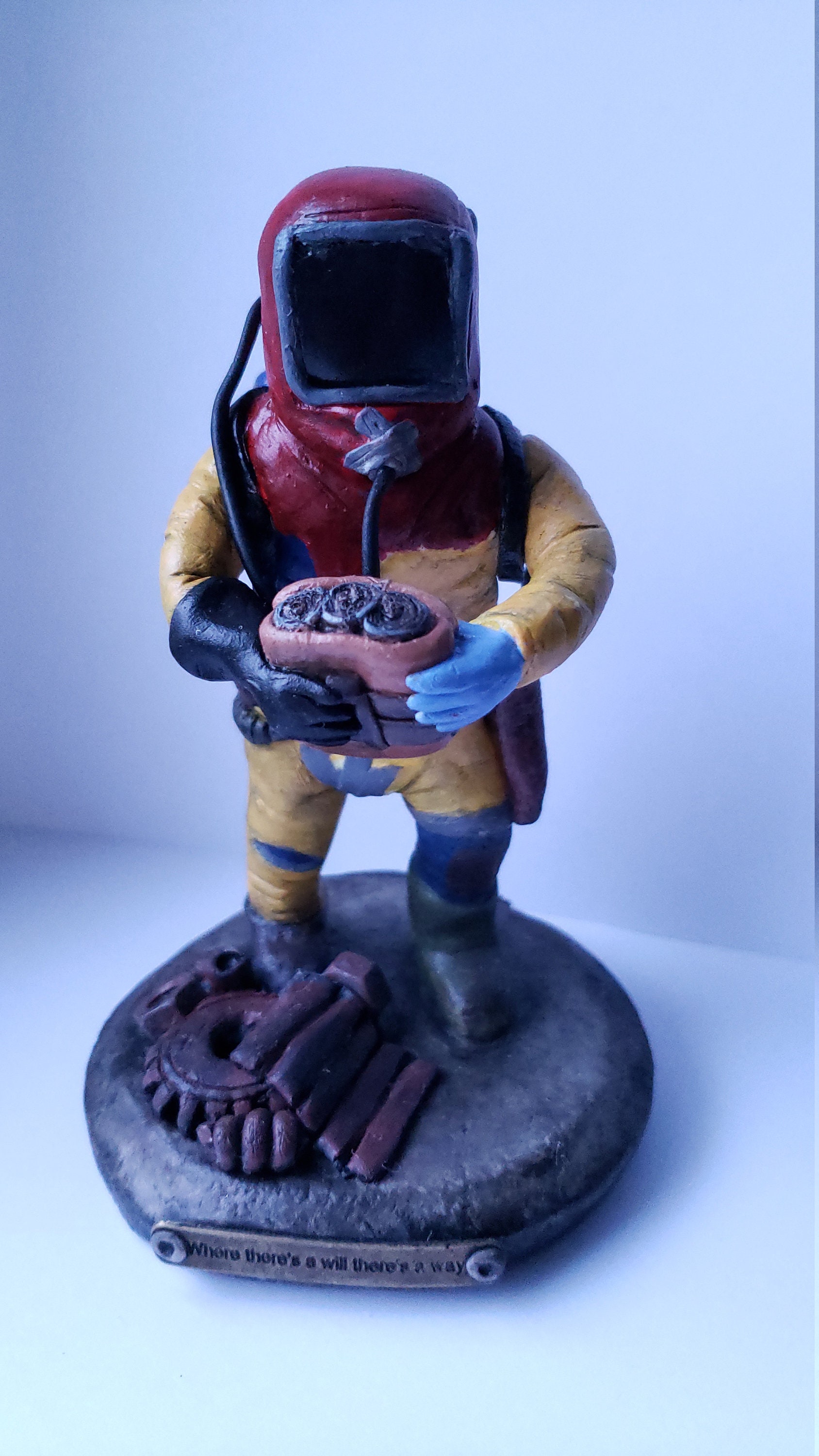 Collectible statuette. Rust. Collectible figure. Raider. | Etsy
