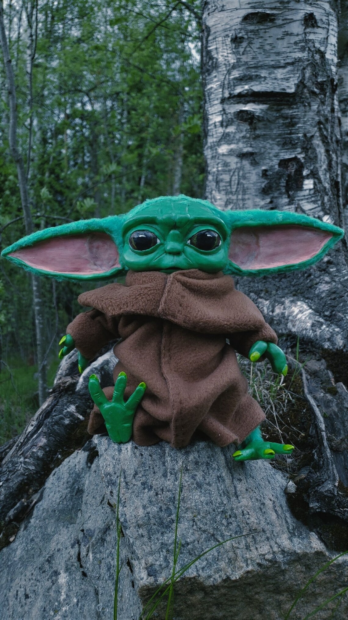 Baby YODA plush toy Star war baby doll stuffy baby yoda Etsy