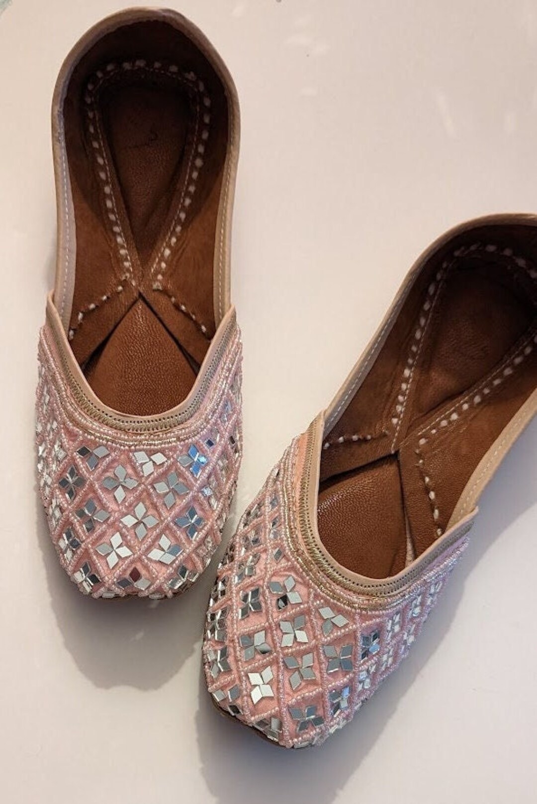 Women's Embroidered Shoes Flats Khussas Jutti Etsy
