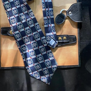 Vintage Pierre Cardin silk necktie with flowers