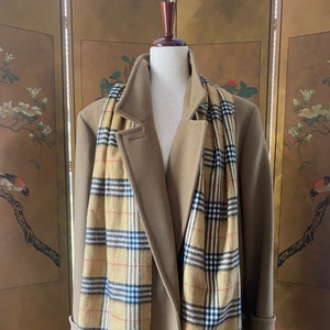 Burberry Style Scarf Etsy