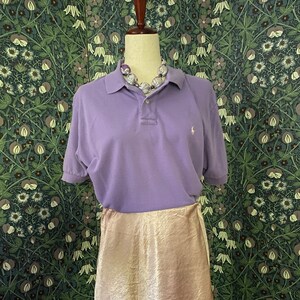 Vintage Ralph Lauren polo in cotton, color lilac, size L