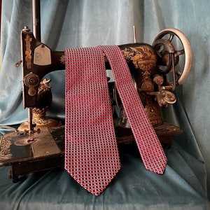 Vintage Pierre Cardin silk necktie with graphic pattern