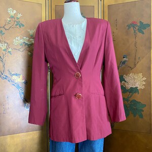 Vintage blazer jacket in Persian red, size L