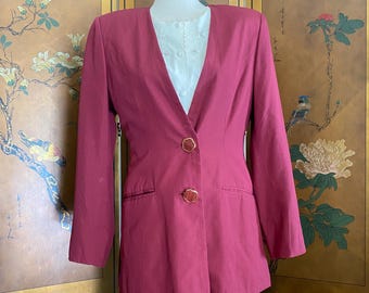Vintage blazer jacket in Persian red, size L