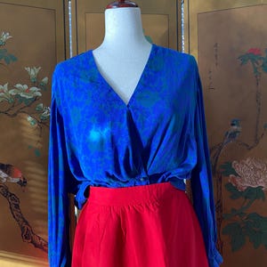Vintage colorful blouse, size M