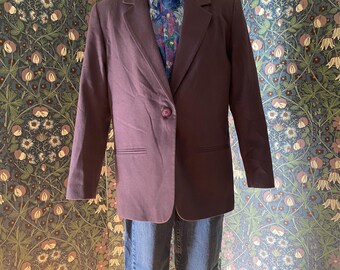 Ameri VINTAGE - Ameri vintage FLOWER BOM TIE SHIRT パープル SPECIAL ITEM USA VINTAGE Susan Freis FLOWER PATTERNED SHIRT