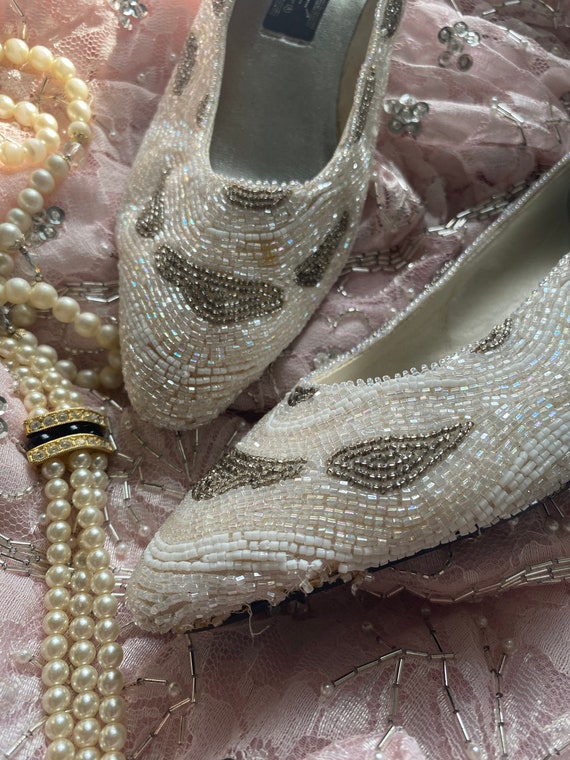 Vintage beaded pumps by J. Renée, size 7 1/2 (38.… - image 7