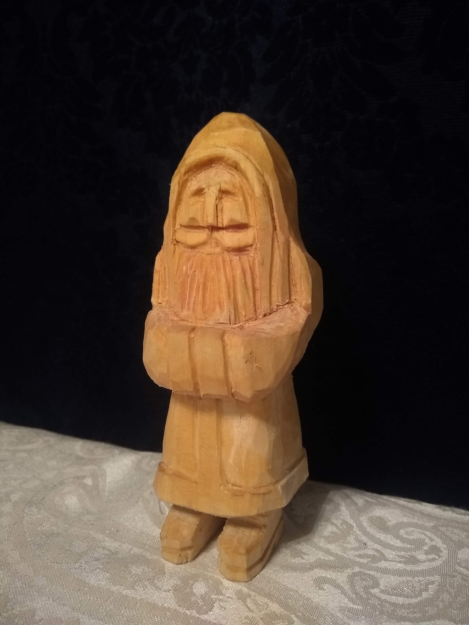 Saint Nicholas Scandinavian Wood Chip Carving Unpainted Etsy