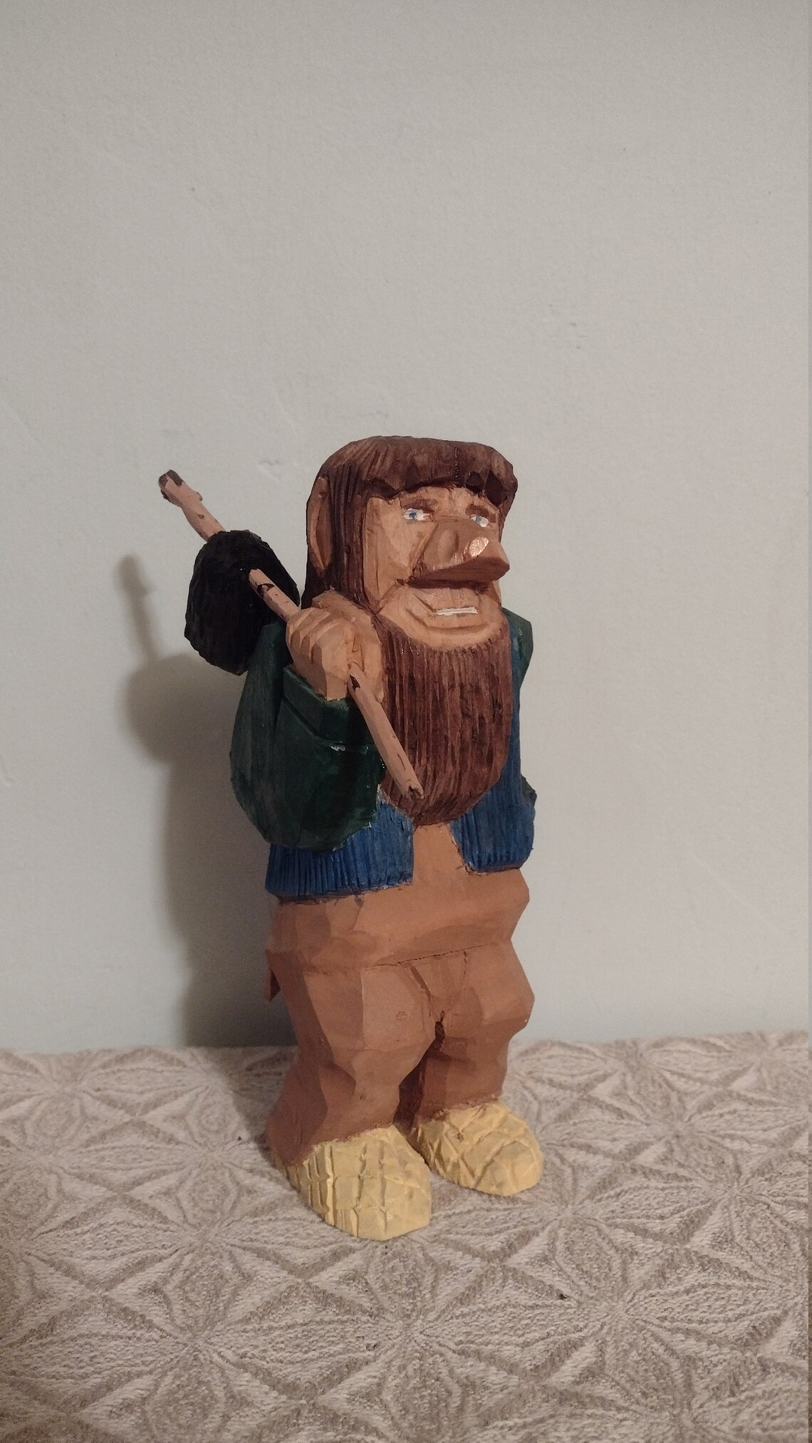 Traveling Troll Scandinavian Wood Carving Etsy