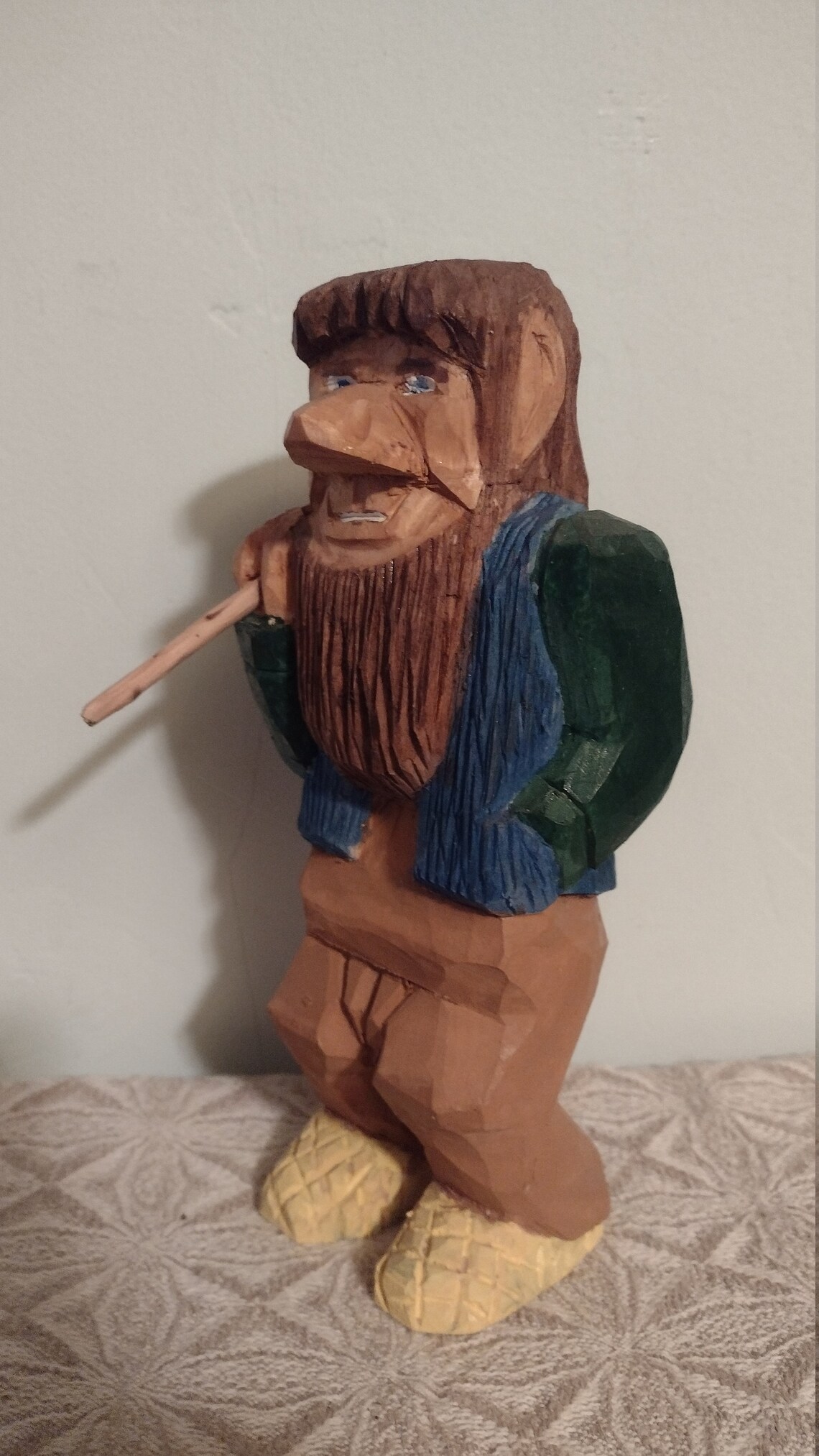Traveling Troll Scandinavian Wood Carving Etsy