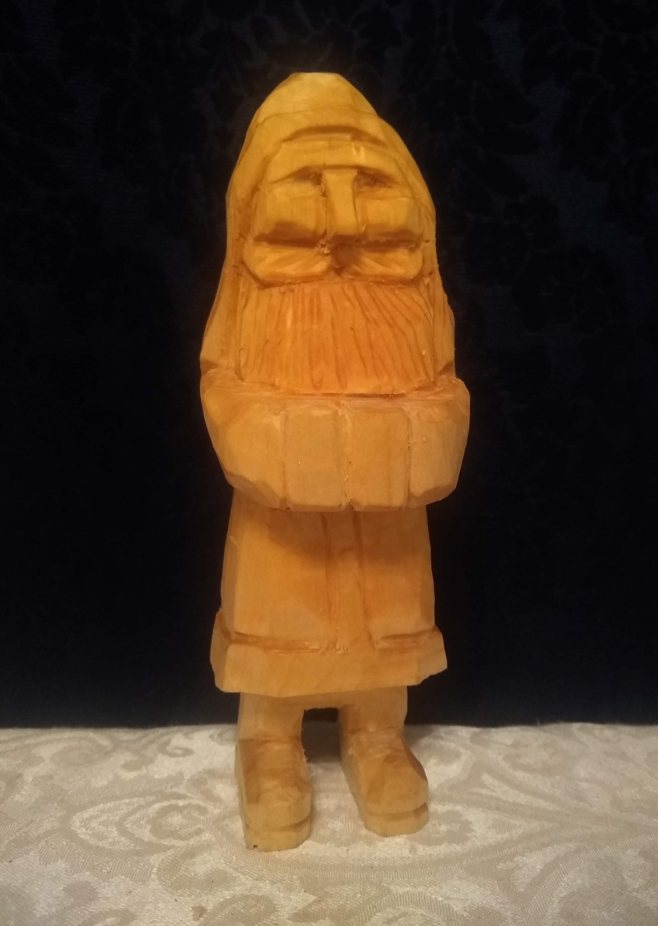 Saint Nicholas Scandinavian Wood Carving Unpainted Etsy