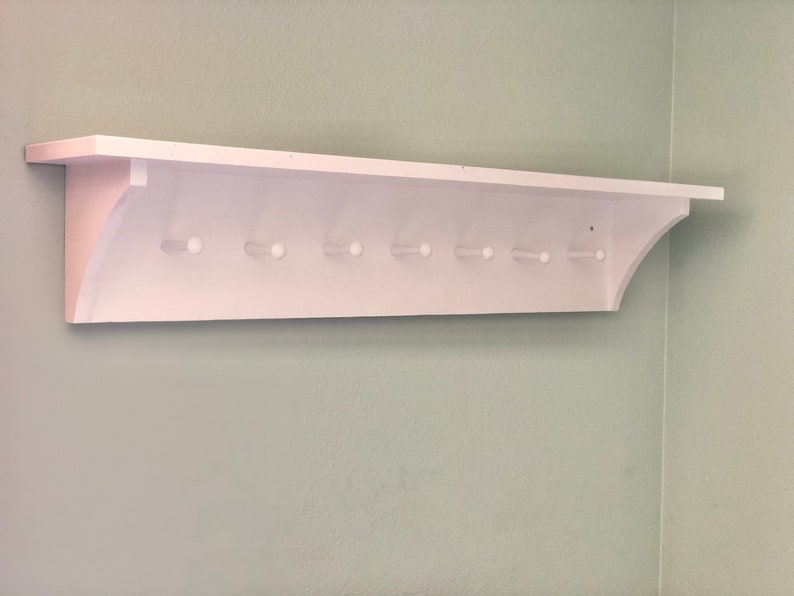 Wooden Shelf with pegs Etsy