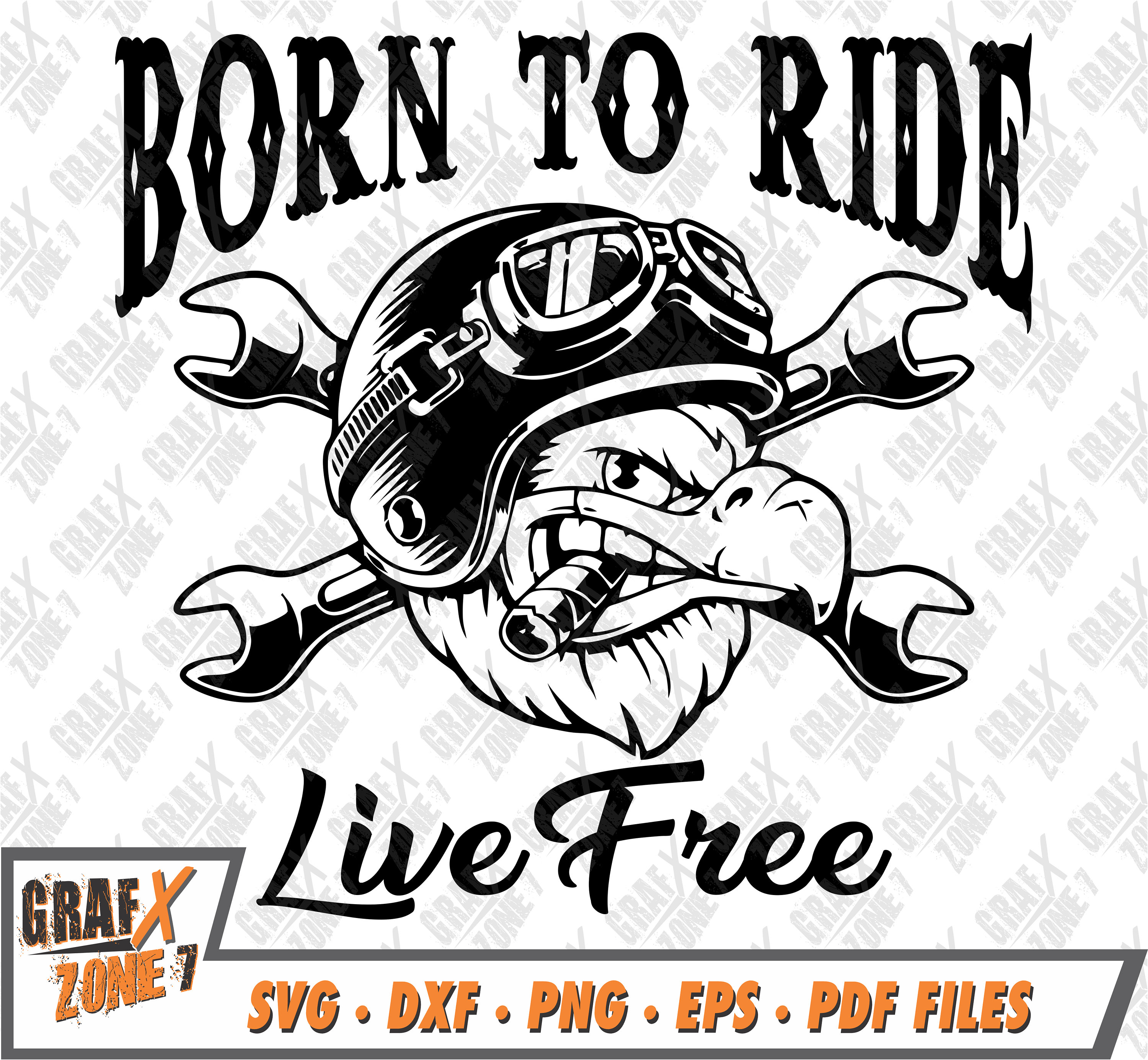 Download Born To Ride Live Free Eagle Svg Motorcycle Svg Biker Svg Etsy