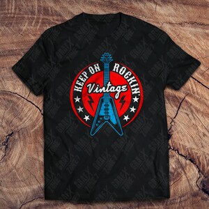 Keep on Rocking Vintage Svg, Music Svg, Rock Shirt Svg, Rock and Roll T ...