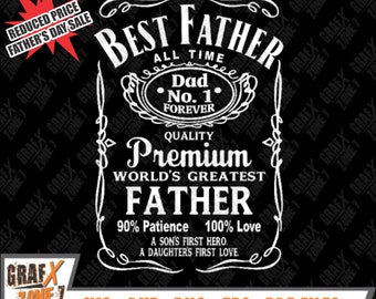 Best Father All Time Dad No. 1 Svg, Dad T Shirt Svg, Father's Day Svg, Dad Svg, Father's Day Shirt SVG Cut Files for Cricut & Dxf, Eps, Png