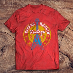 Keep on Rocking Vintage Svg, Music Svg, Rock Shirt Svg, Rock and Roll T ...