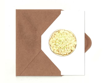 Risotto Valentine's Card w/ Detachable Recipe