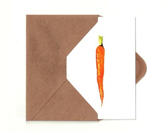 Honey-Glazed Carrots Easter Card w/ Detachable Recipe