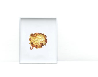 Art Prints for Food Lovers | Potato Latke Watercolor Print | Kitchen Wall Art |
