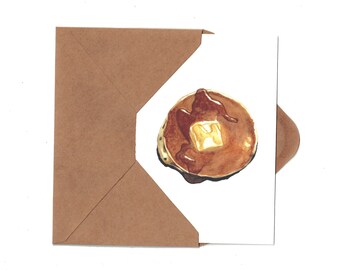 Buttermilk Pancakes Mother's Day Card w/ Detachable Recipe