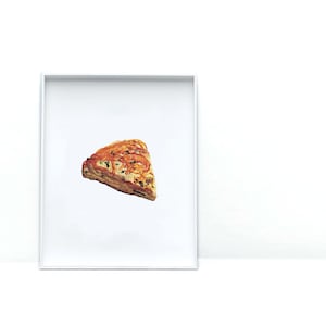 Cheese Scone Painting | Art Prints for Food Lovers | Scone Watercolor Print | Kitchen Wall Art
