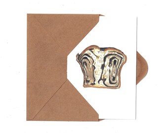 Chocolate Babka Mother's Day Card w/ Detachable Recipe