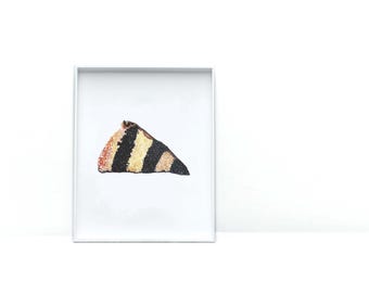 Shrimp Toast Watercolor Print: Foodie Kitchen Wall Art