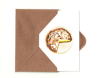 Lemon Meringue Pie Greeting Card w/ Detachable Recipe