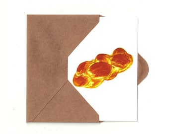 Easter Bread Easter Card w/ Detachable Recipe