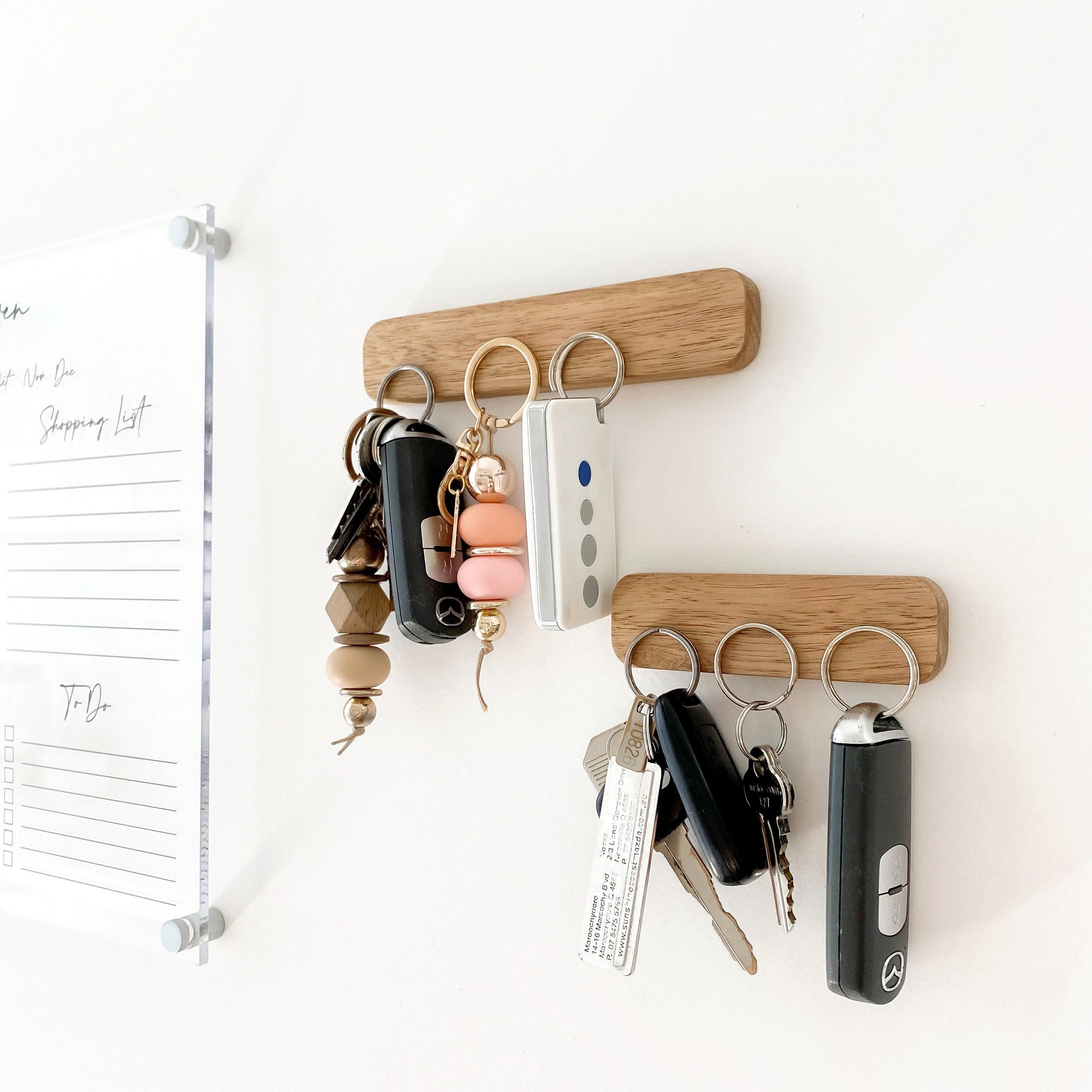 Wooden Key Holder set of 2 Etsy