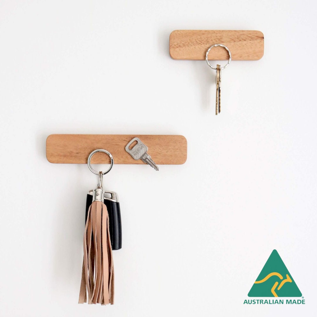 Wooden Key Holder set of 2 Etsy
