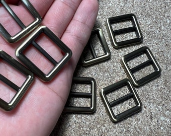 20mm Vintage Slider / High quality 3 layers plating color/ Bag Purse Strap adjuster slider, connector buckle triglide slide