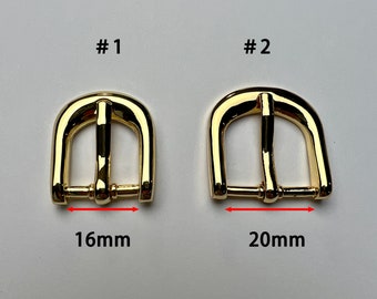 16/20mm buckle | Strap Buckles Leather Handbag Purse Bag Making Hardware / High quality 3 layers of 24-k gold plating