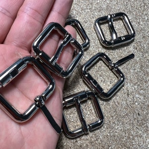 Hebilla de cinturón de 25 mm / Hebillas de correa Bolso de cuero Bolso Bolso Fabricación de hardware / Alta calidad 3 capas de chapado de plata