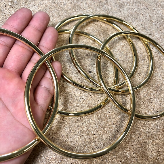 Ganzoo Metalen O-ring voor hondenlijn, 15 mm binnendiameter 10 stuks, stalen ring, gelegeerd staal, roestvrij, ronde ringen voor Paracord 550 halsband, handtas, metalen ring, knutselen, kleur zwart