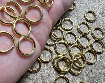 Open 14mm outer / 10mm inner Gold Open Rings Premium Jewelry Quality Bra Adjusters Lingerie / High quality 3 layers of gold plating