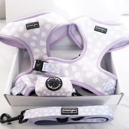 Celestial Butterfly Dog Harness Lilac Dog Harness Adjustable Etsy