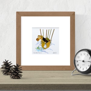 Airedale Terrier dog Limited Edition Fine Art Print "Air-dale Terrier", regalo amante del cane, arredamento per la casa, stampa di animali domestici, arredamento veterinario, arredamento per toelettatori